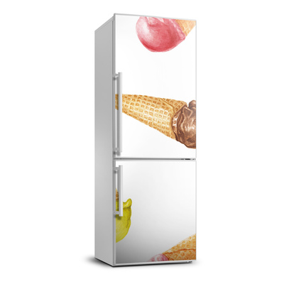 Autocolant pe frigider Înghețată wafelku