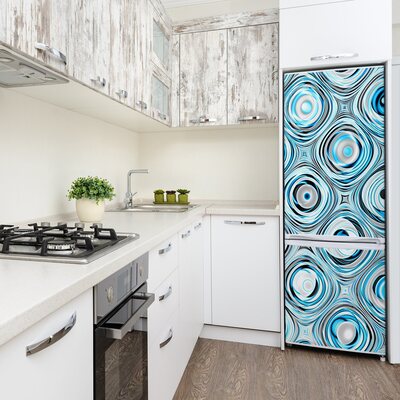 Autocolant frigider acasă opera de arta fractală