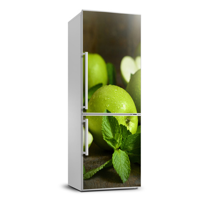 Foto Autocolant pentru piele al frigiderului mere verzi