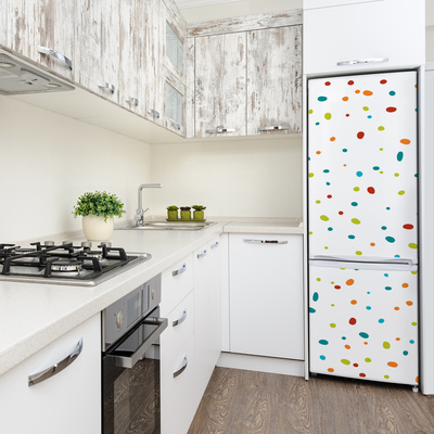 Foto Autocolant pentru piele al frigiderului puncte colorate