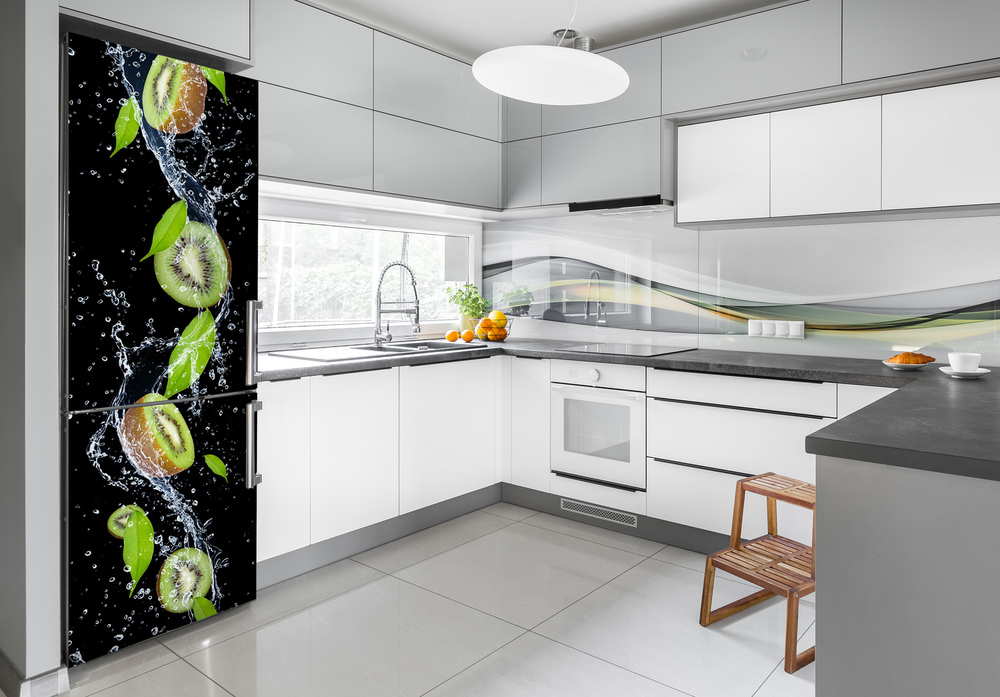 Autocolant frigider acasă kiwi