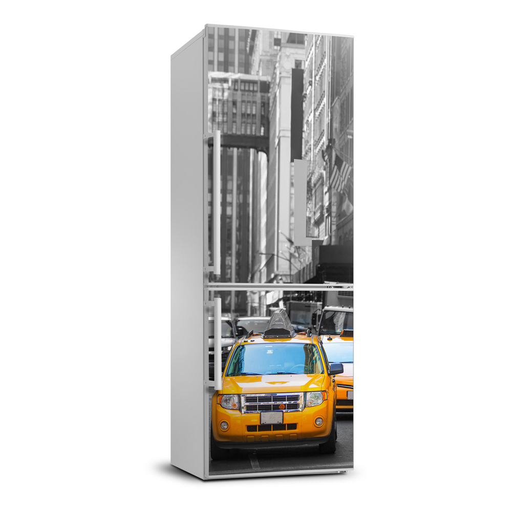 Autocolant frigider acasă New York taxiuri
