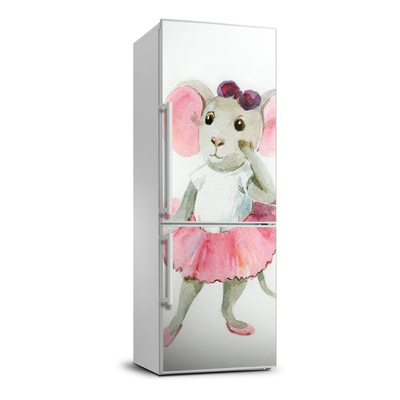 Autocolant pe frigider mouse-balerină