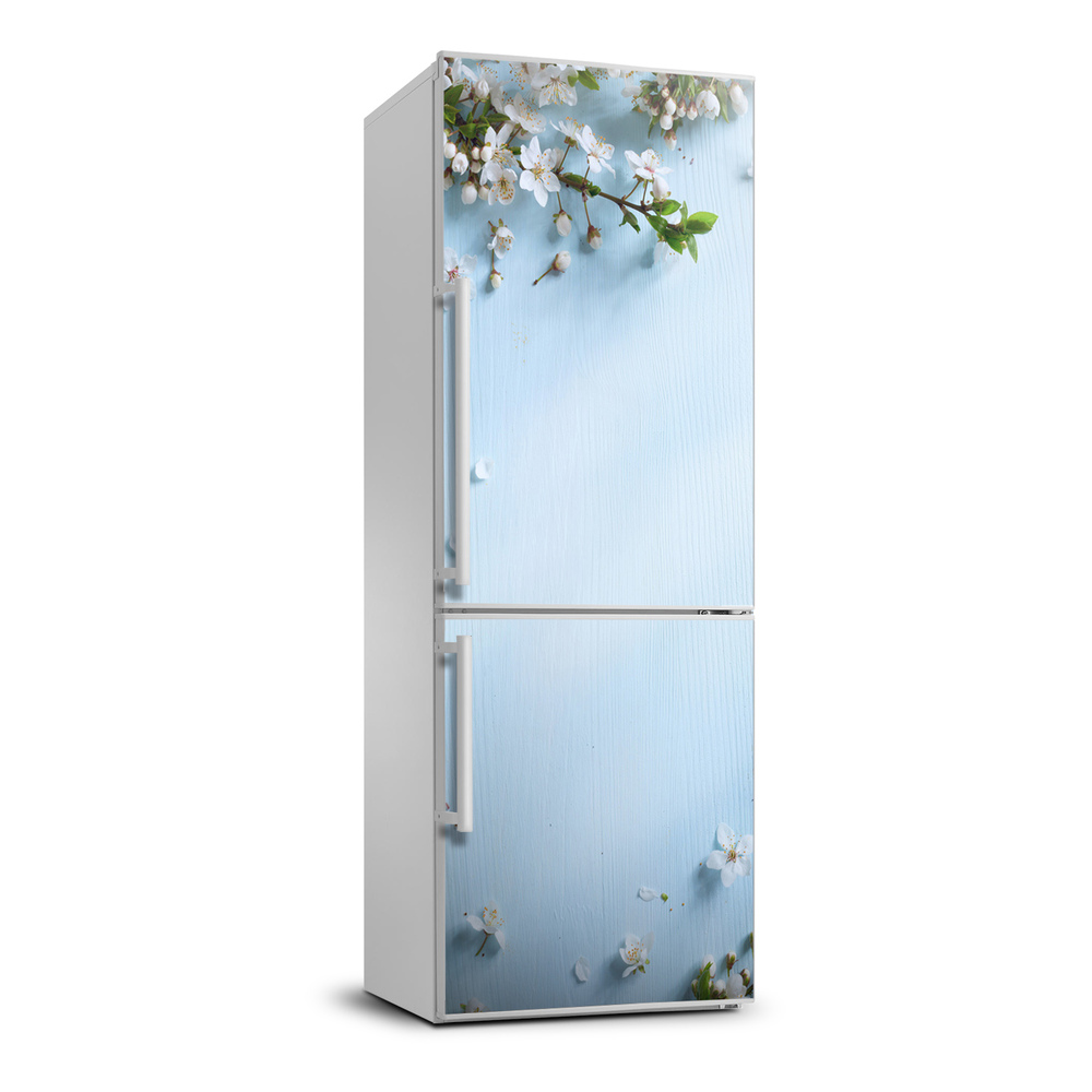 Foto Autocolant pentru piele al frigiderului flori de cireș