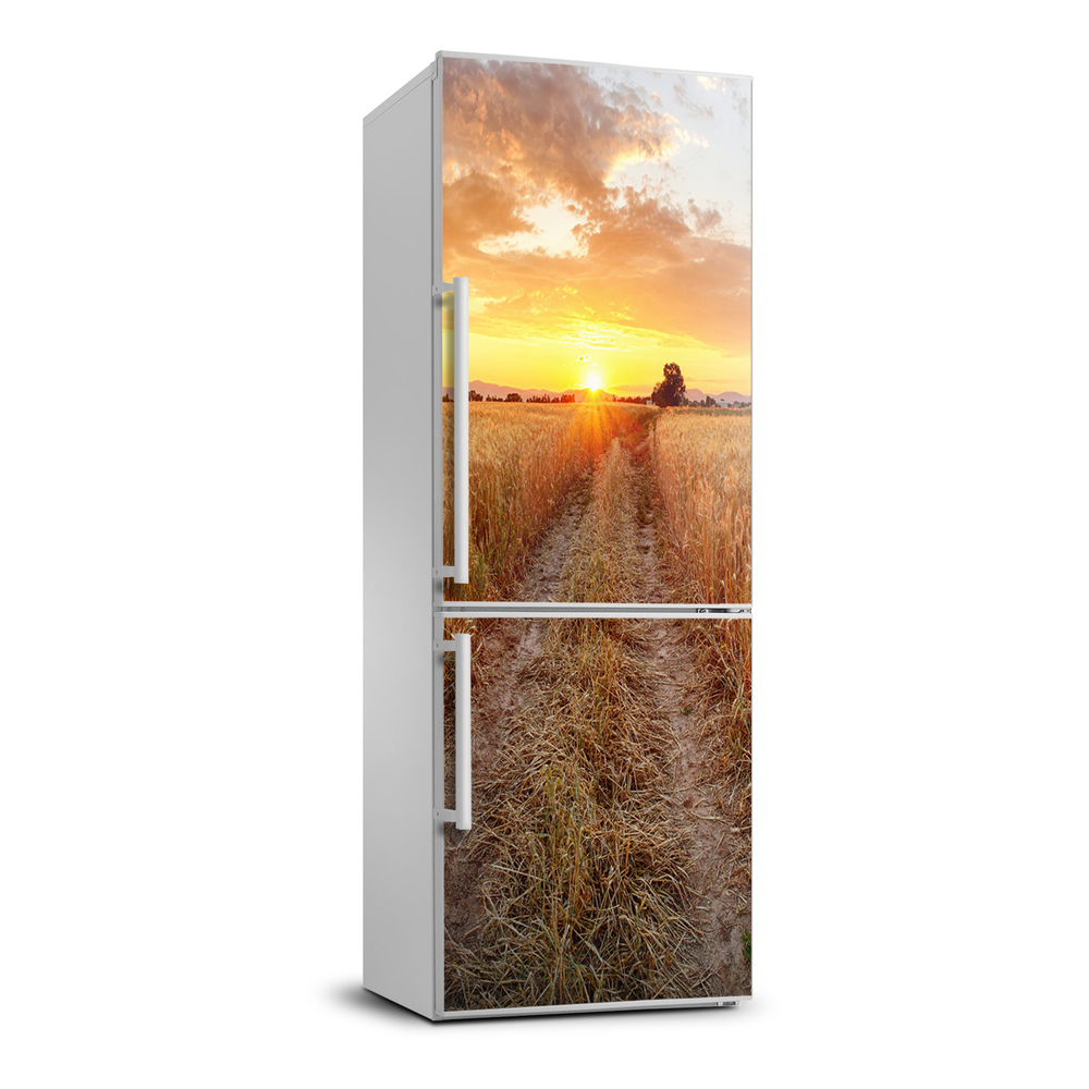 Foto Autocolant pentru piele al frigiderului Câmp de grâu