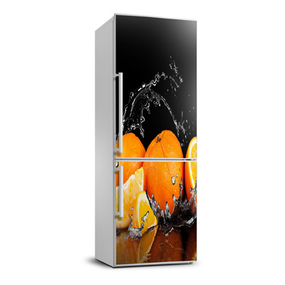 Foto Autocolant pentru piele al frigiderului portocale