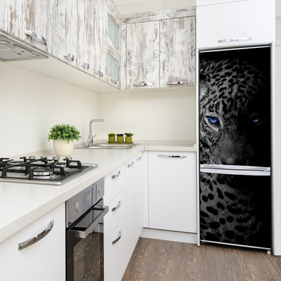 Foto Autocolant pentru piele al frigiderului leopard