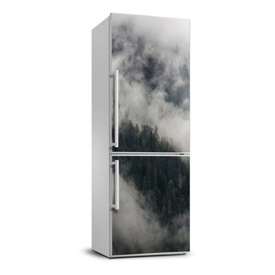Autocolant frigider acasă Cloud peste pădure
