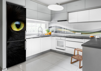 Foto Autocolant pentru piele al frigiderului ochi de pisica