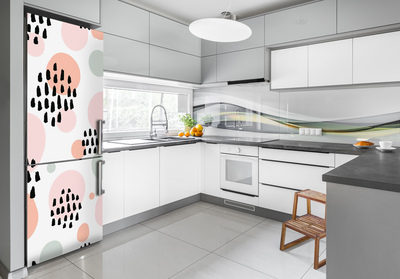 Autocolant frigider acasă abstract