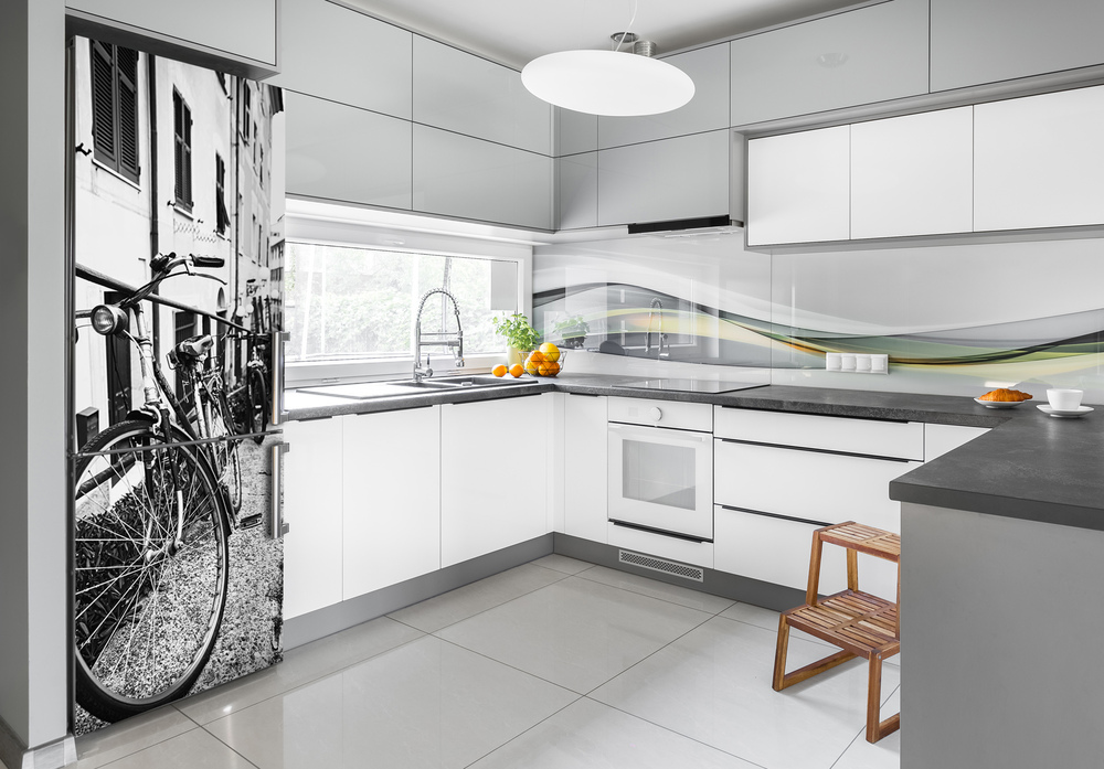 Foto Autocolant pentru piele al frigiderului biciclete urbane