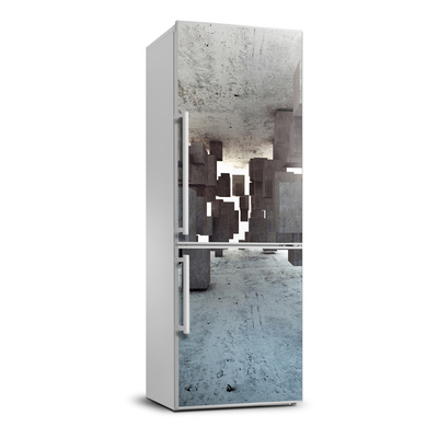 Foto Autocolant pentru piele al frigiderului Cuburi din beton