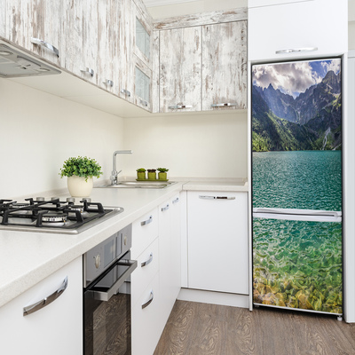 Autocolant frigider acasă Lacul în munți
