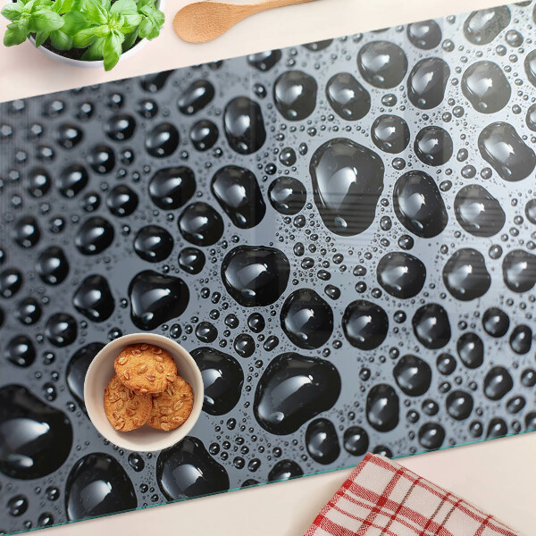 Tocător din sticlă Picături de apă pe sticlă