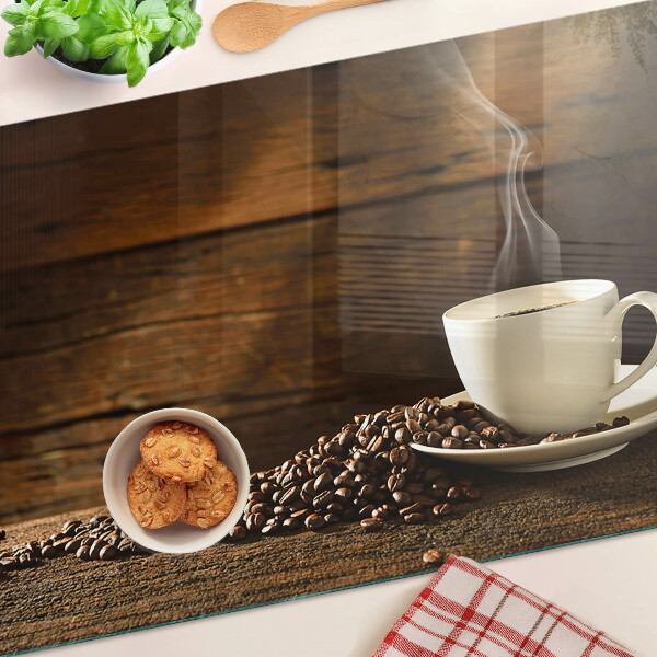 Tocător sticlă Cafea și o ceașcă