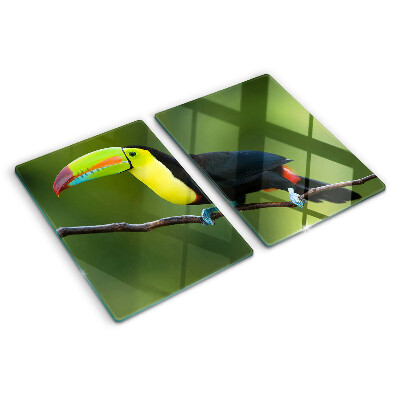 Tocător sticlă Tucan pe o creangă