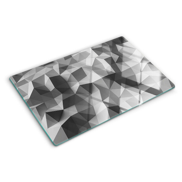 Tocător din sticlă Model geometric abstract