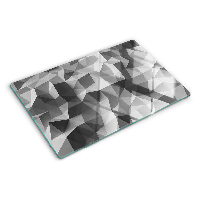 Tocător din sticlă Model geometric abstract