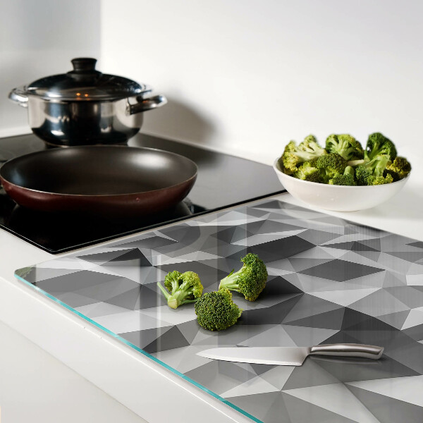 Tocător din sticlă Model geometric abstract