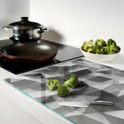 Tocător din sticlă Model geometric abstract