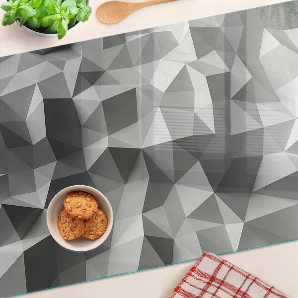 Tocător din sticlă Model geometric abstract