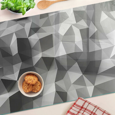 Tocător din sticlă Model geometric abstract
