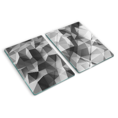 Tocător din sticlă Model geometric abstract