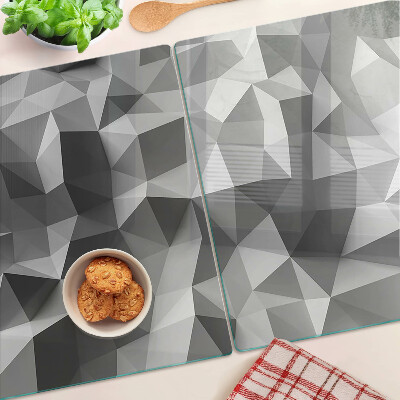 Tocător din sticlă Model geometric abstract