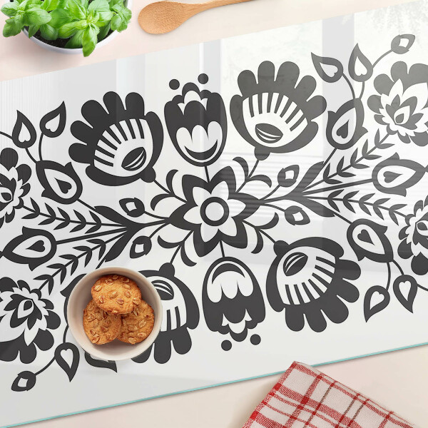 Tocător de bucătărie Motiv floral în stil popular