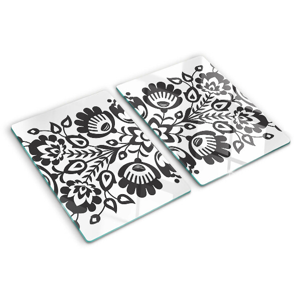 Tocător de bucătărie Motiv floral în stil popular