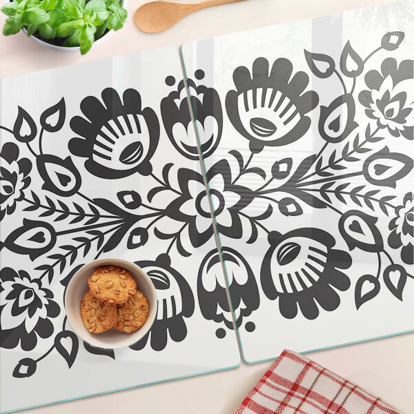 Tocător de bucătărie Motiv floral în stil popular