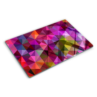Tocător de bucătărie Geometrie în nuanțe de roz și violet