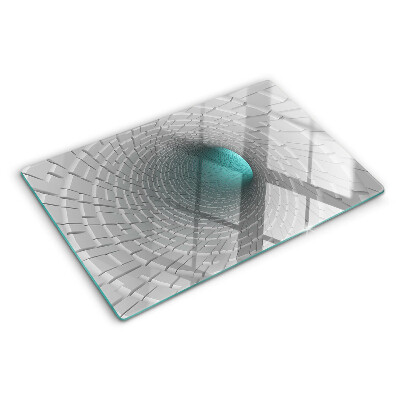 Tocător din sticlă Tunel 3D cu efect de adâncime