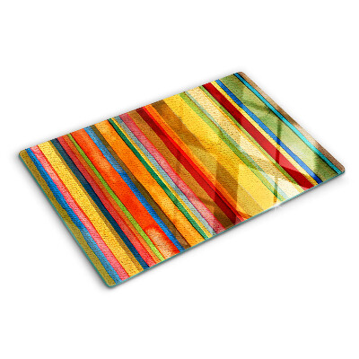 Tocător de bucătărie Dungi abstracte colorate