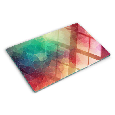 Tocător din sticlă Model geometric abstract