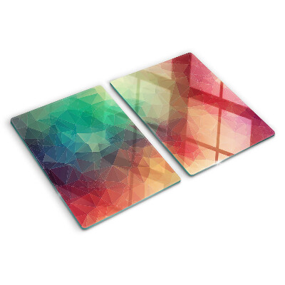 Tocător din sticlă Model geometric abstract
