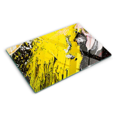 Tocător din sticlă Peisaj abstract în culori intense