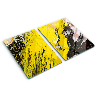 Tocător din sticlă Peisaj abstract în culori intense