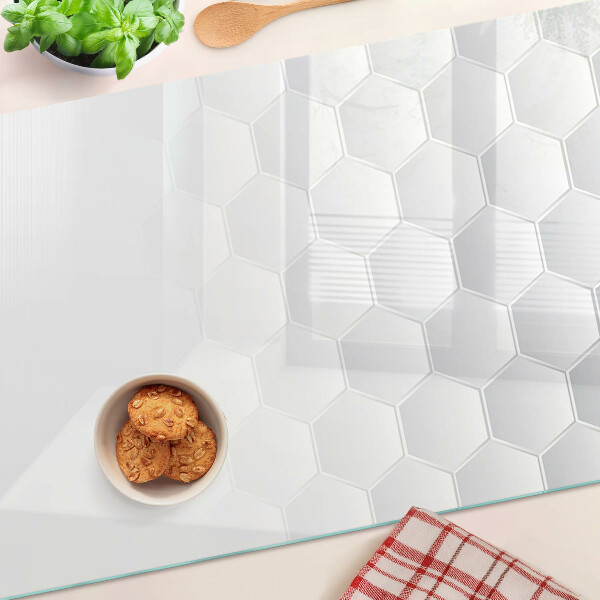 Tocător sticlă Model hexagonal