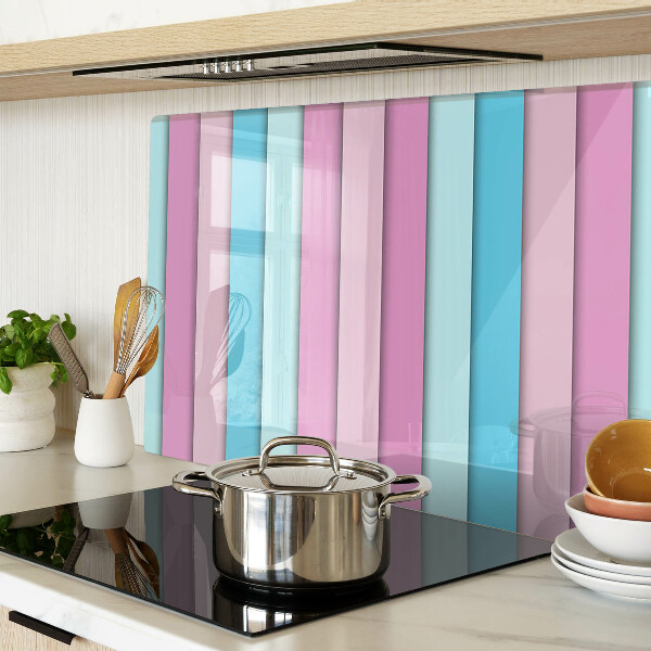 Tocător din sticlă Geometrie în culori pastelate