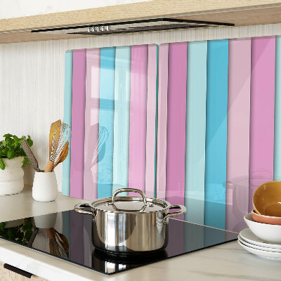 Tocător din sticlă Geometrie în culori pastelate