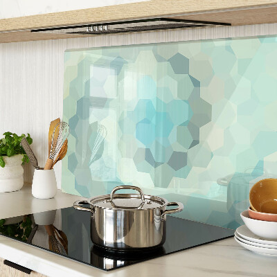 Tocător sticlă Forme geometrice în nuanțe de albastru