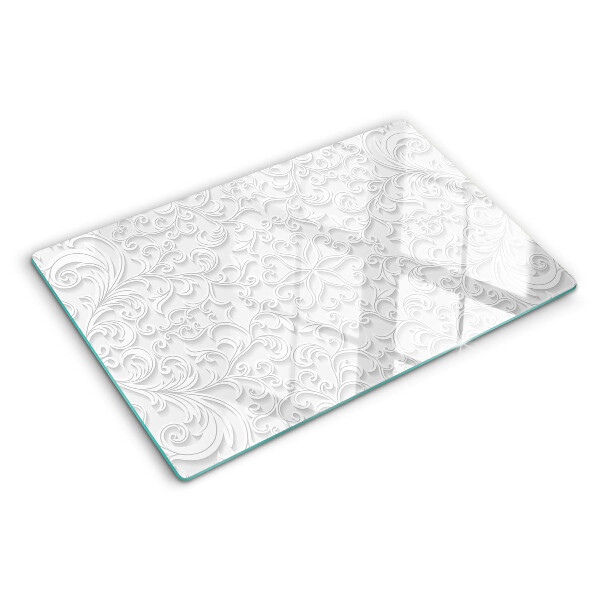 Tocător de bucătărie Model floral cu valuri