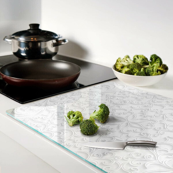 Tocător de bucătărie Model floral cu valuri