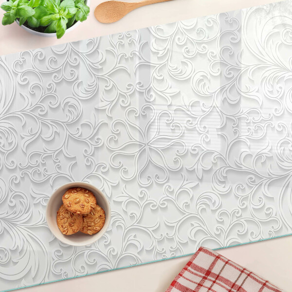 Tocător de bucătărie Model floral cu valuri