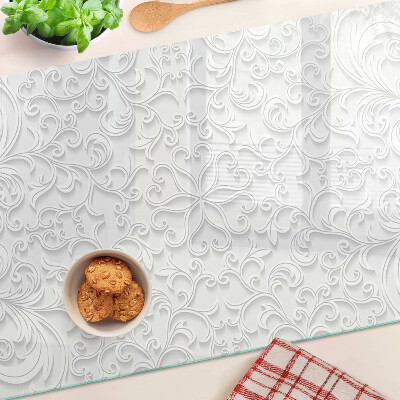 Tocător de bucătărie Model floral cu valuri