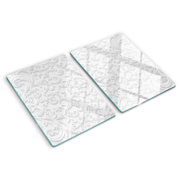 Tocător de bucătărie Model floral cu valuri