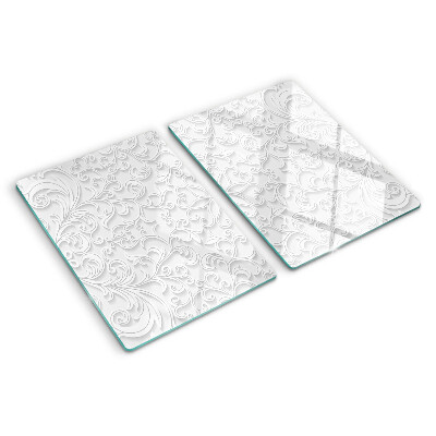 Tocător de bucătărie Model floral cu valuri