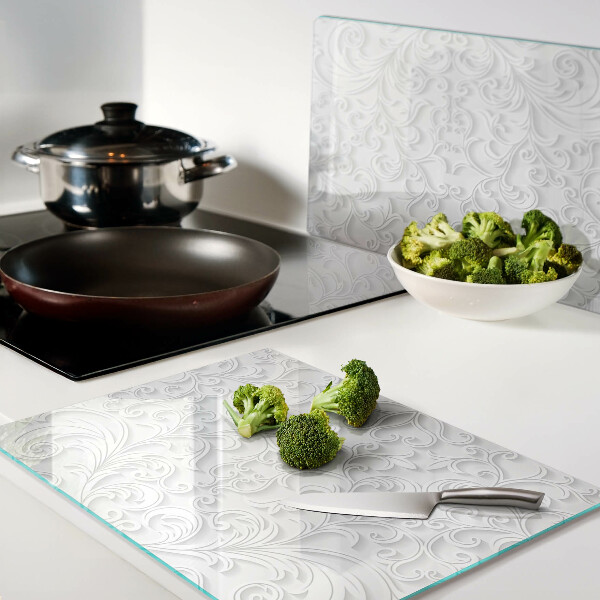 Tocător de bucătărie Model floral cu valuri