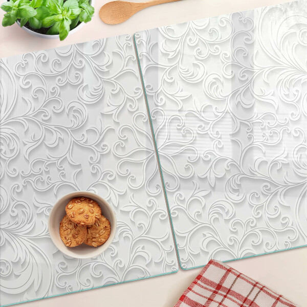 Tocător de bucătărie Model floral cu valuri